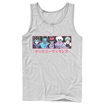 Men's Disney Villains Group Shot Kanji Panel Tank Top