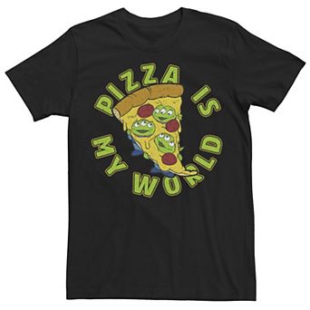 Men's Disney/Pixar Toy Story Aliens "Pizza Is My World" Tee