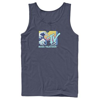 Men's MTV Music Television Wave Logo Fill Tank Top