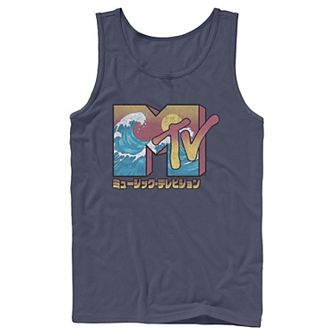 Men's MTV Music Television Japan Wave Logo Tank Top