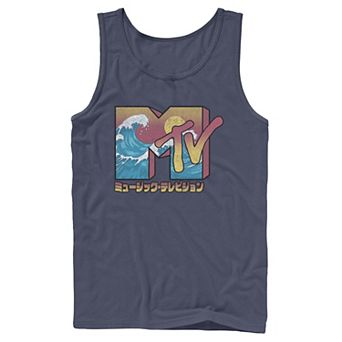 Men's MTV Music Television Japan Wave Logo Tank Top