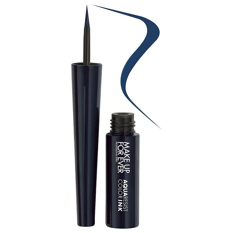 Aqua Resist Color Ink 24HR Waterproof Liquid Eyeliner, Size: .37Oz, Blue