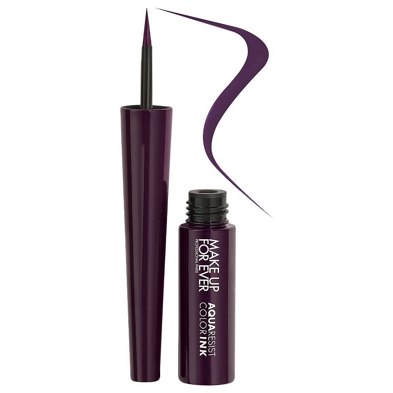 Aqua Resist Color Ink 24HR Waterproof Liquid Eyeliner, Size: .37Oz, Purple