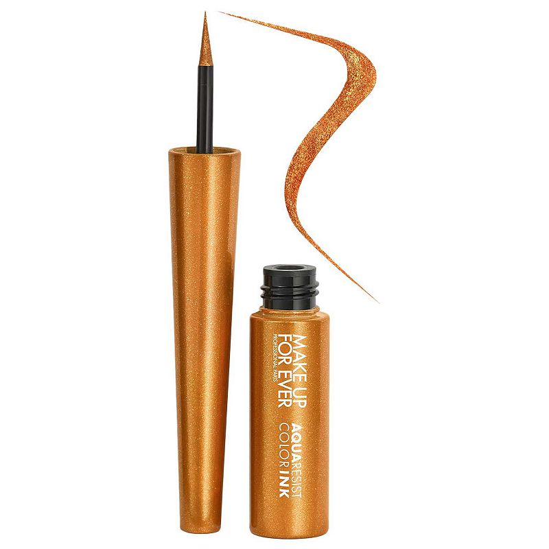 Aqua Resist Color Ink 24HR Waterproof Liquid Eyeliner, Size: .37Oz, Orange