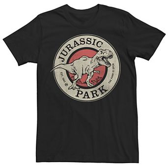 Men's Jurassic Park T-Rex Vintage The Park Is Open Graphic Tee