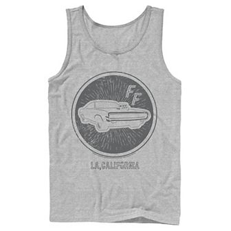 Men's Fast And The Furious LA,California Car Stamp Tank Top
