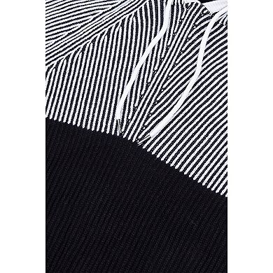 Men's Xray Colorblock Knitted Hooded Pullover Sweater