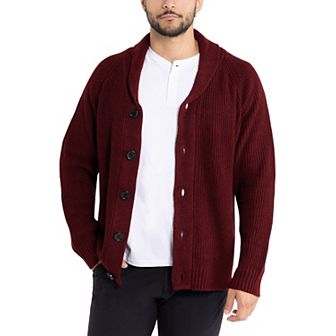 Men's Xray Shawl-Collar Knitted Cardigan Sweater
