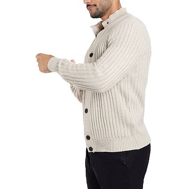 Men's Xray Stand-Collar Cardigan Sweater