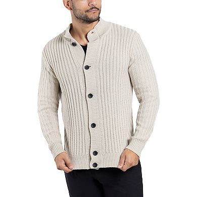 Men's Xray Stand-Collar Cardigan Sweater