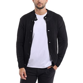 Men's Xray Stand-Collar Cardigan Sweater