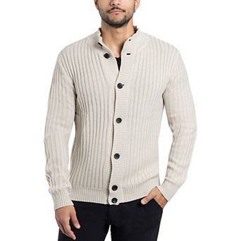 Men's Xray Stand-Collar Cardigan Sweater