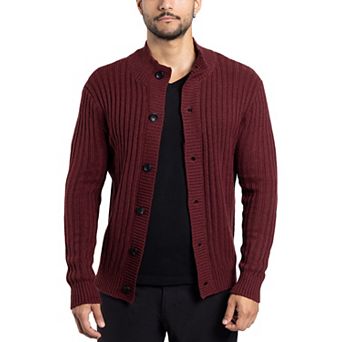 Men's Xray Stand-Collar Cardigan Sweater