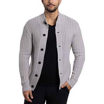 Men's Xray Stand-Collar Cardigan Sweater