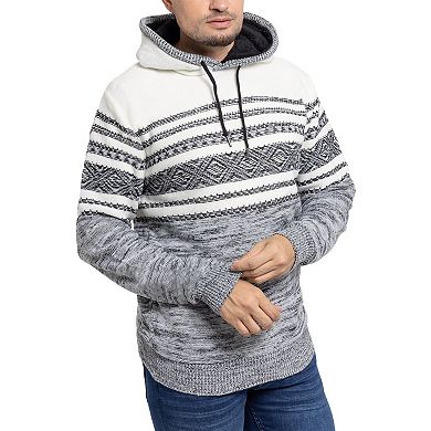 Men's Xray Striped Hooded Sweater