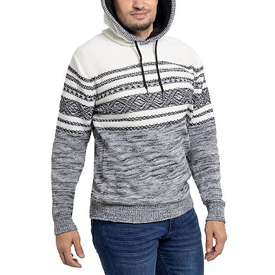Men's Xray Striped Hooded Sweater
