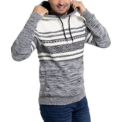 Men's Xray Striped Hooded Sweater