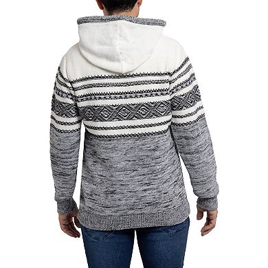 Men's Xray Striped Hooded Sweater