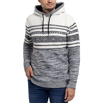 Men's Xray Striped Hooded Sweater