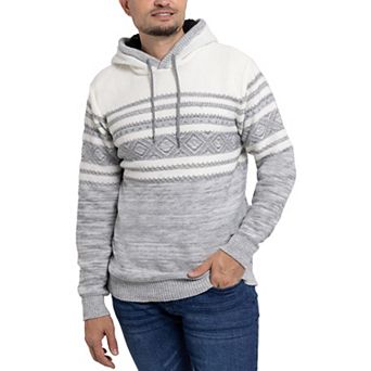 Men's Xray Striped Hooded Sweater