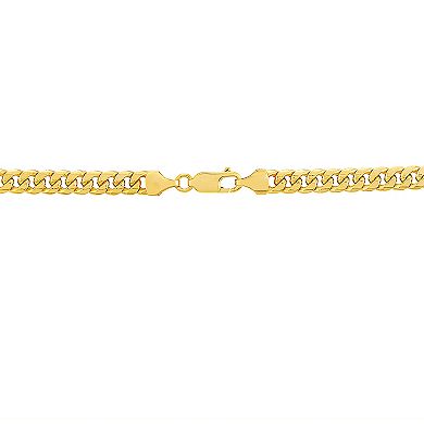 Everlasting Gold 10k Gold 6.15 mm Hollow Miami Curb Chain Necklace - 26 in.