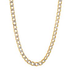 Everlasting Gold Men's 14k Gold Curb Chain Necklace - 22 in.