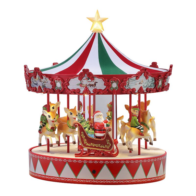 Mr Christmas Vintage Inspired Carousel Table Decor, Multicolor