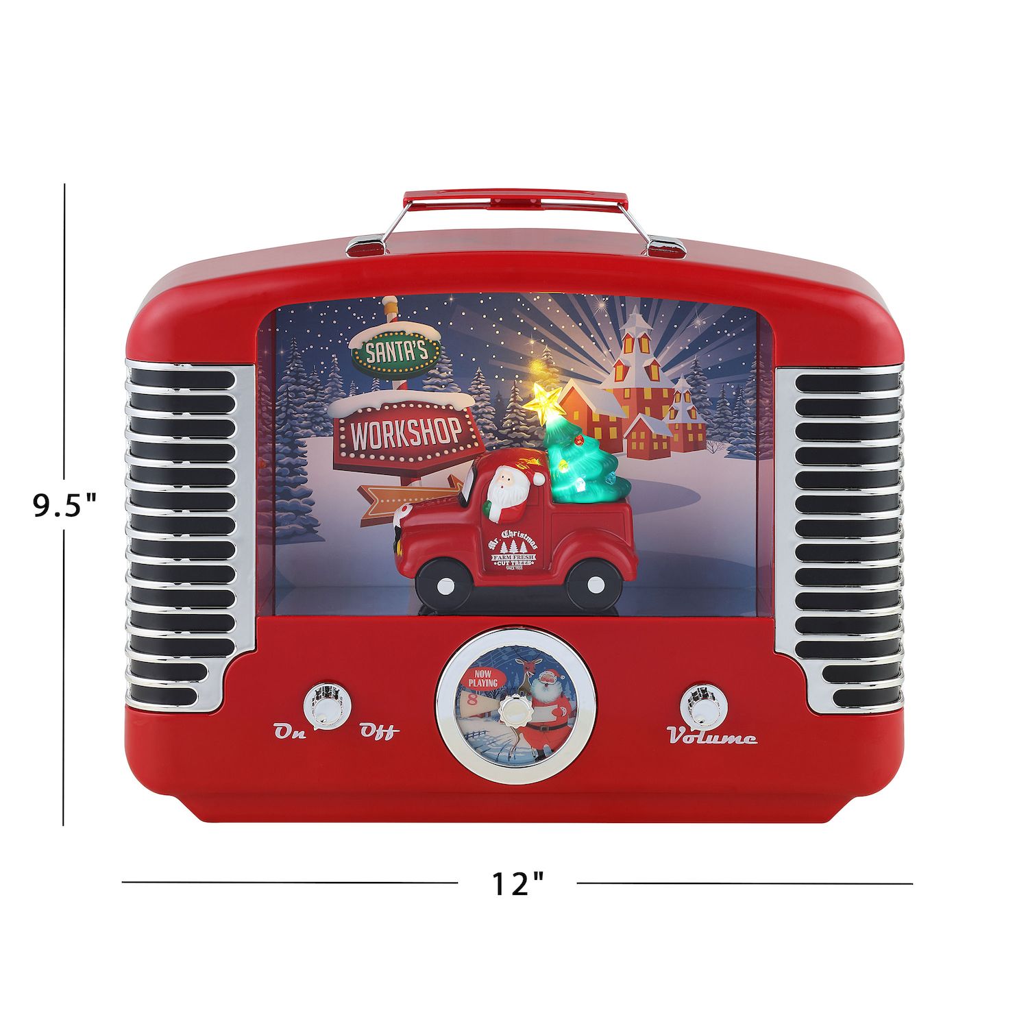 Mr. Christmas Nostalgic Truck Radio Table Decor - Thumbnail 2