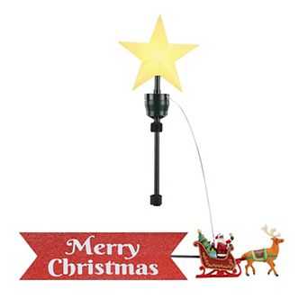 Mr Christmas Santa's Sleigh Christmas Tree Topper