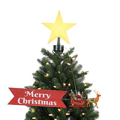 Mr Christmas Santa's Sleigh Christmas Tree Topper
