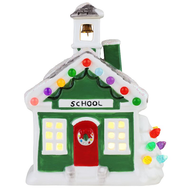 Mr Christmas Nostalgic Village School Table Decor, Multicolor