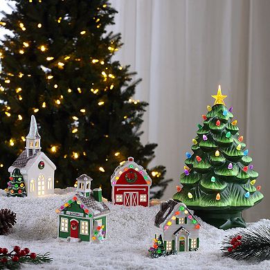 Mr Christmas Nostalgic Village School Table Decor