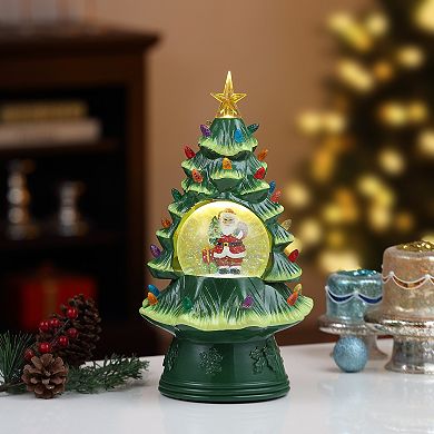 Mr Christmas Santa Snow Globe Nostalgic Tree Table Decor