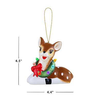 Mr Christmas Mini Nostalgic Reindeer Christmas Ornament