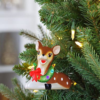 Mr Christmas Mini Nostalgic Reindeer Christmas Ornament