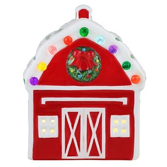 Mr Christmas Nostalgic Village Barn Table Decor