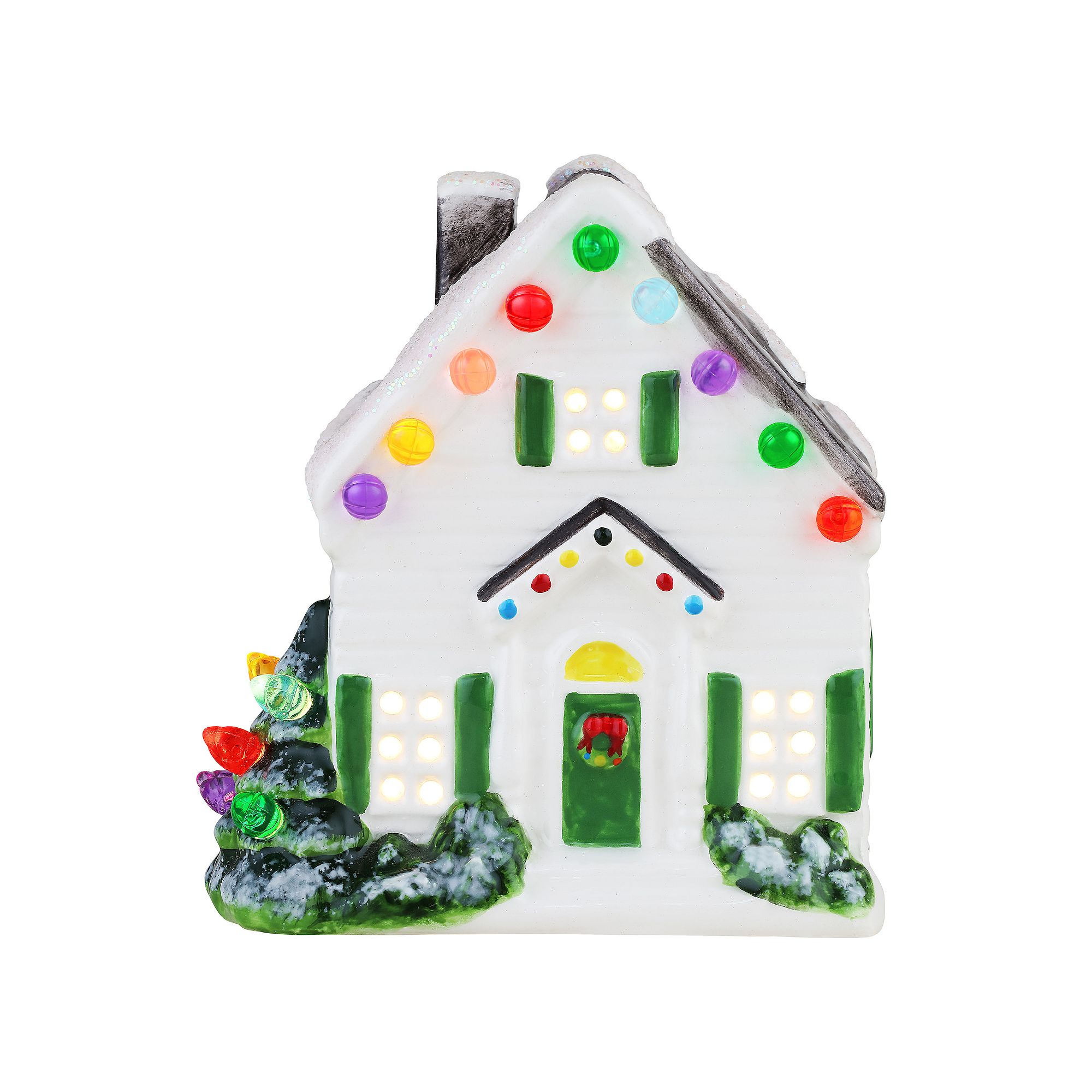 Mr Christmas LED Nostalgic Village House Table Decor, Multicolor