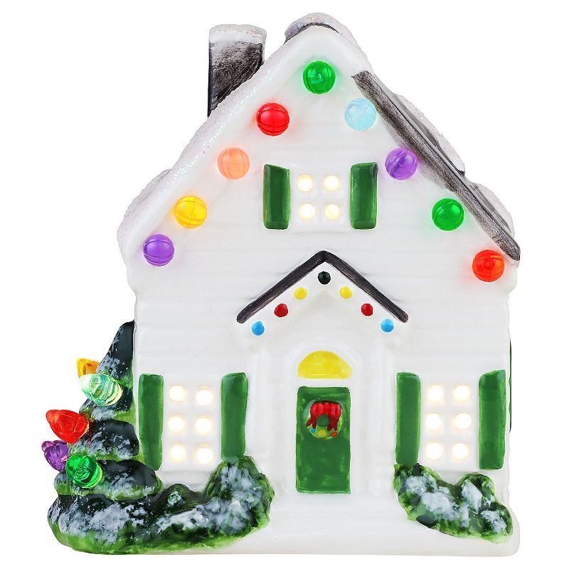 Mr Christmas LED Nostalgic Village House Table Decor, Multicolor