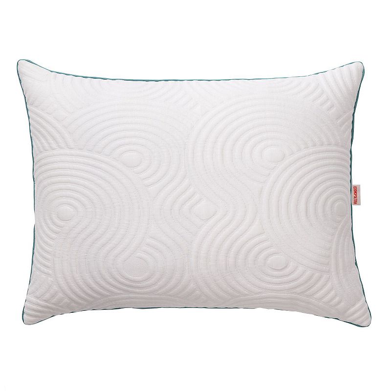 CosmoLiving Modern Knit Cooling Pillow, White, Standard