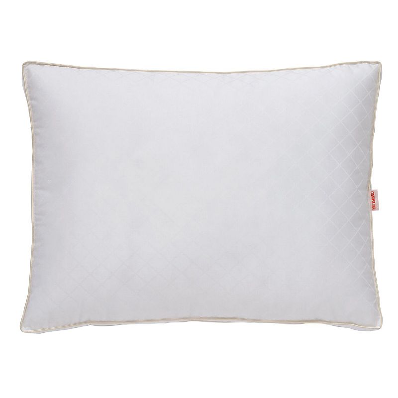 CosmoLiving Diamond Luxe Gusset Pillow, White, King