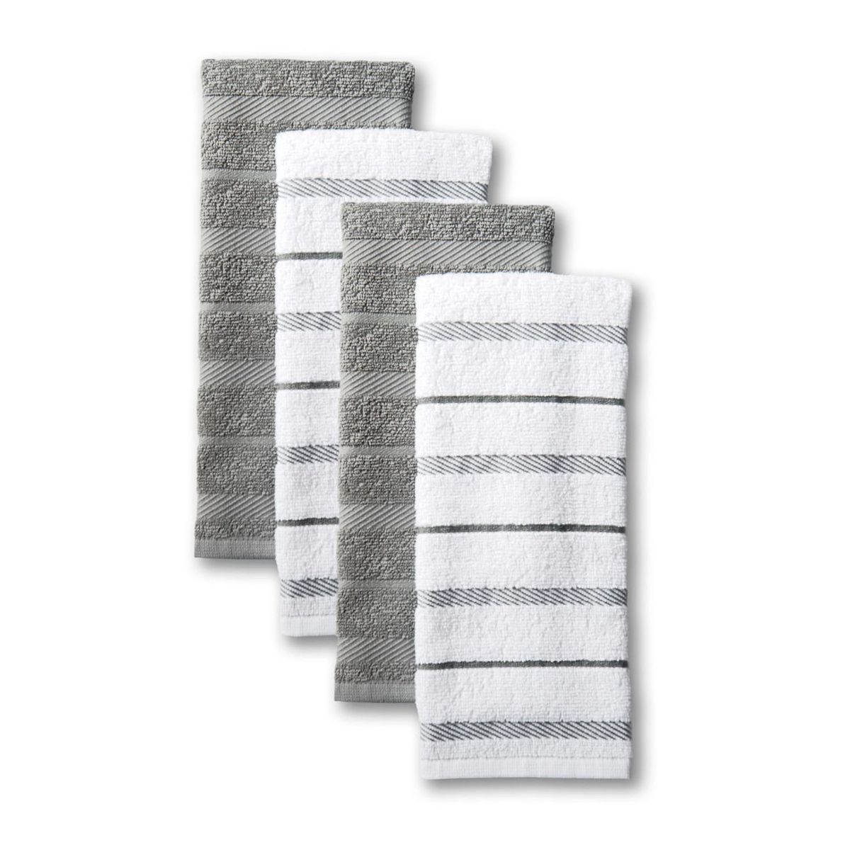 KitchenAid Albany Kitchen Towel 4-pk. - Gray