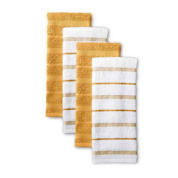 KitchenAid Albany Kitchen Towel 4-pk. - Orange Sorbet