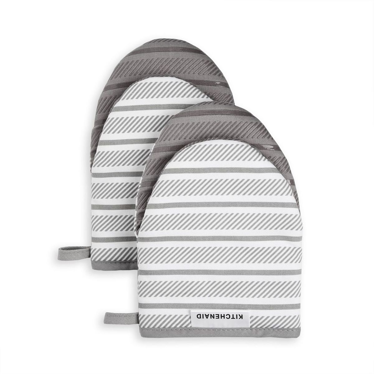 KitchenAid® Albany 2-pc. Mini Oven Mitt Set - Gray