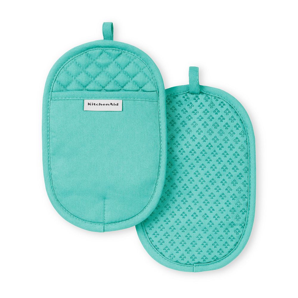 KitchenAid Asteroid 2-pc. Oval Pot Holder Set - Aqua