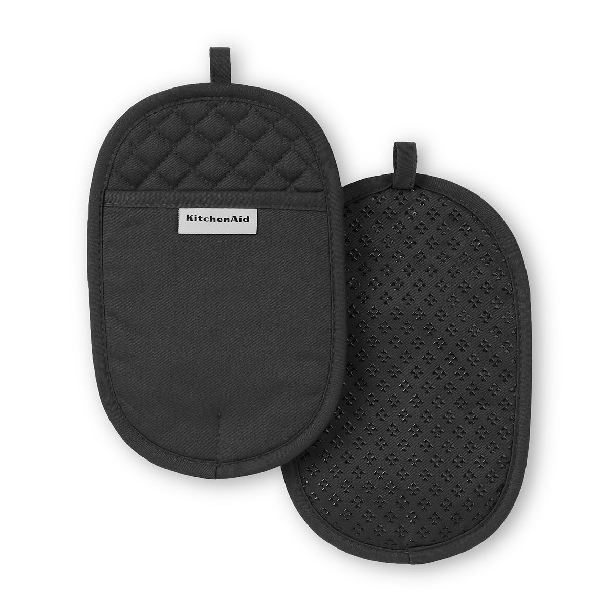 KitchenAid Asteroid 2-pc. Oval Pot Holder Set - Black