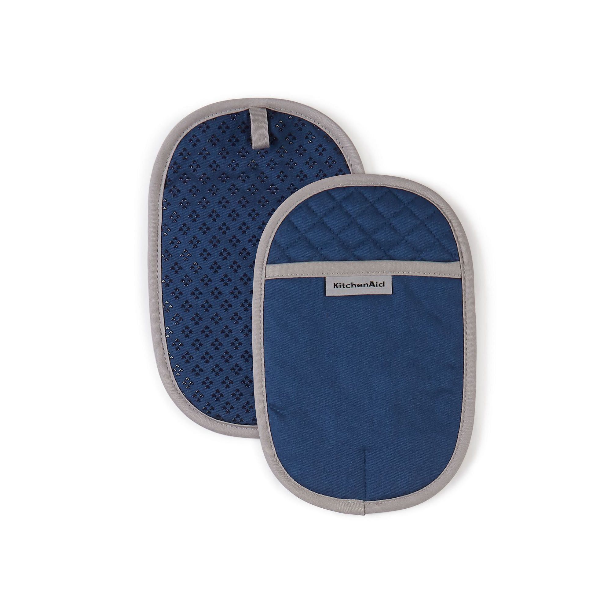 KitchenAid Asteroid 2-pc. Oval Pot Holder Set, Blue Willow
