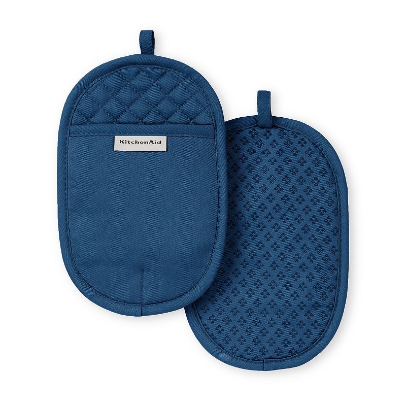 KitchenAid Asteroid 2-pc. Oval Pot Holder Set, Blue Willow