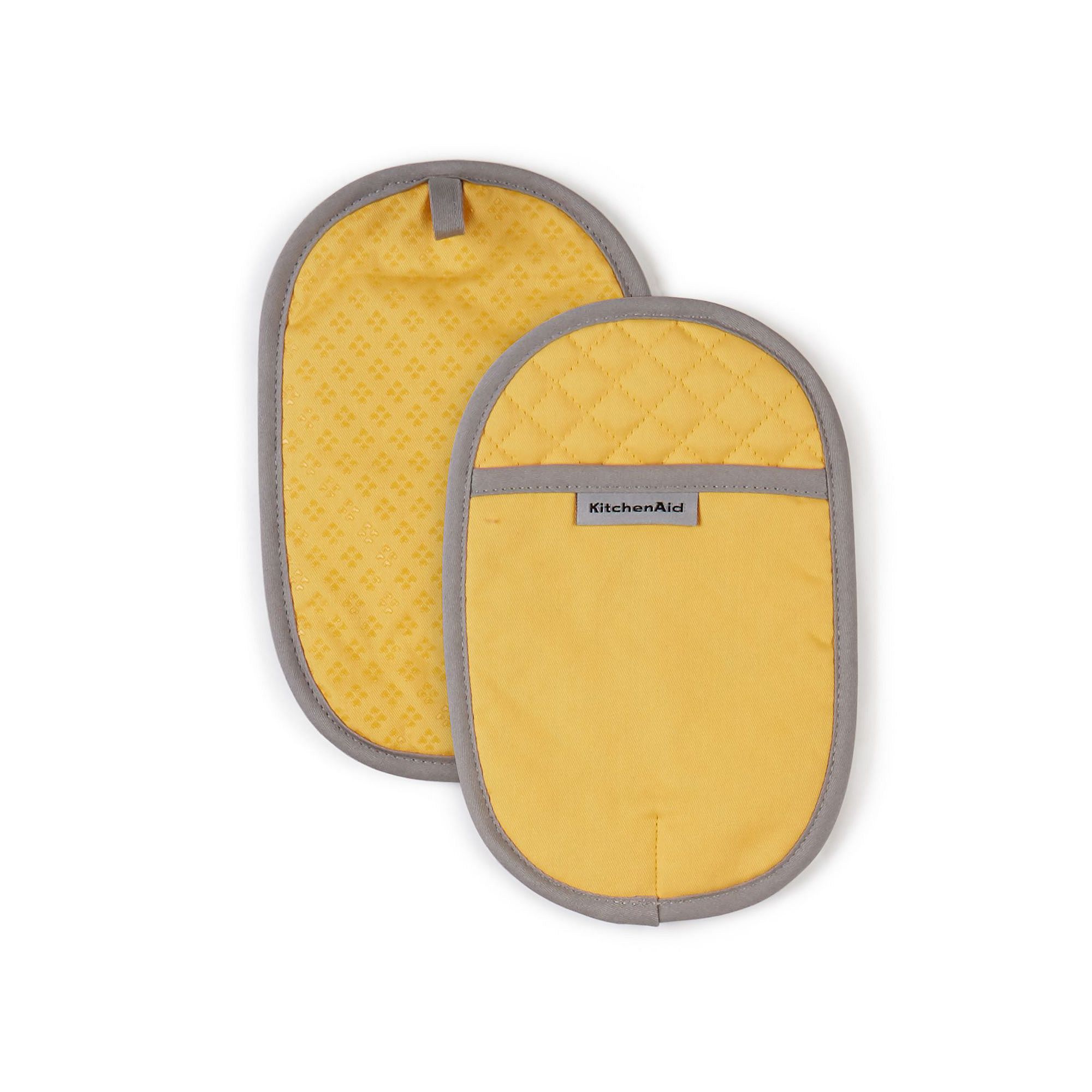 KitchenAid Asteroid 2-pc. Oval Pot Holder Set, Buttercup