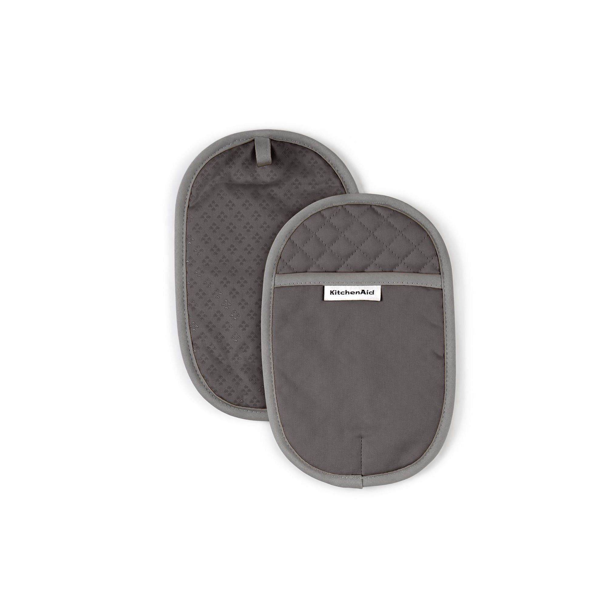 KitchenAid Asteroid 2-pc. Oval Pot Holder Set, Grey Gray