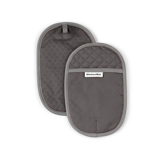 KitchenAid 2pk Cotton Asteroid Pot Holders Dark Gray